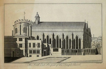 Engraving of Temple Church (18th century)