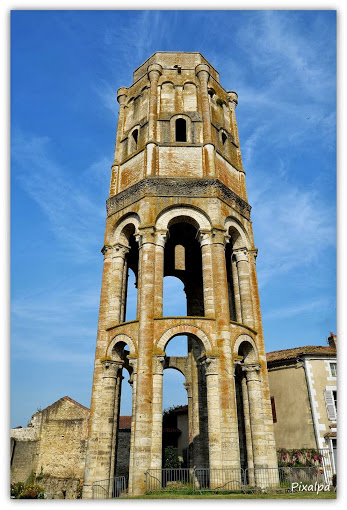 The Charlemagne Tower of the Abbey of Charroux