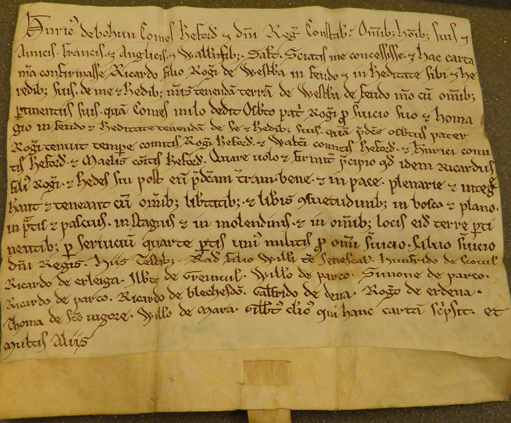 Charter of Henry de Bohun