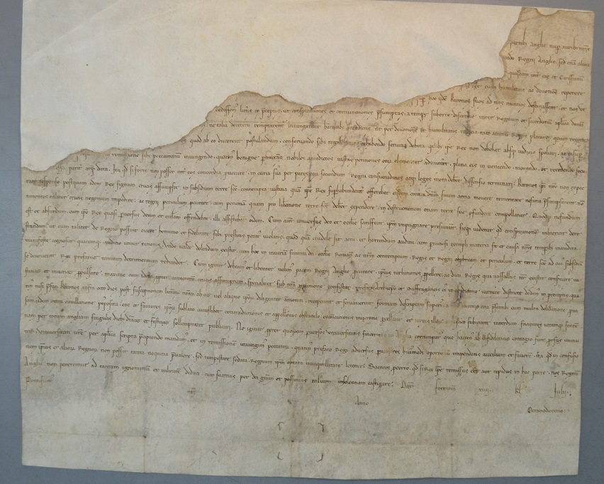 Letters of the Pope sent to the barons on 18 June